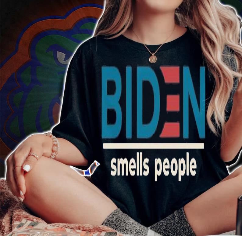 Biden Smells People Biden T-Shirt t-shirt woman shirt
