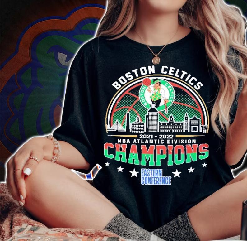 Boston Celtics NBA Atlantic Division Champions Eastern Conference 2021-2022 Shirt t-shirt