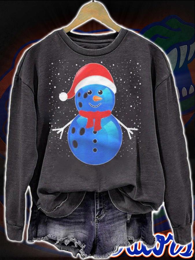 Bowling Ball Snowman Santa Merry Christmas Shirt t-shirt