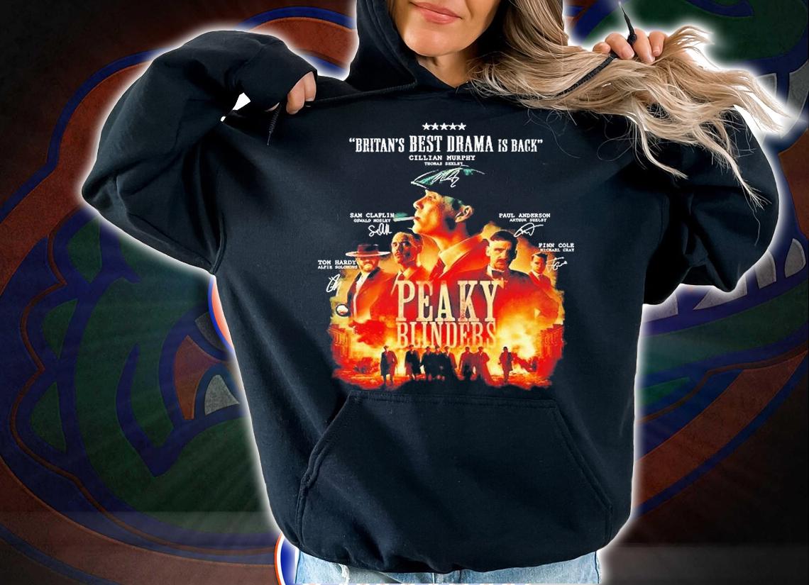 Britans Best Drama Is Back Peaky Blinders Signatures T-Shirt t-shirt