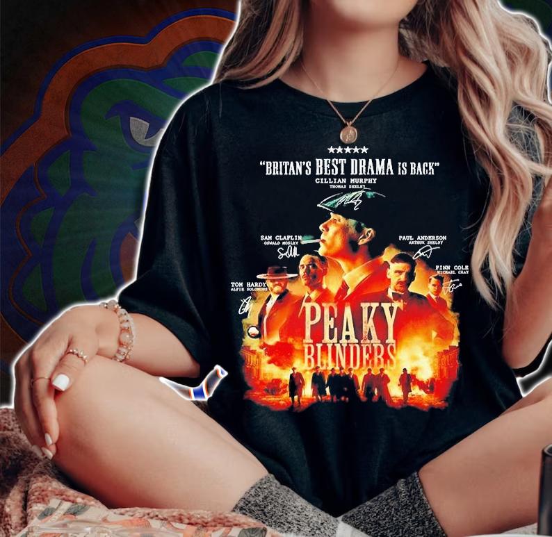 Britans Best Drama Is Back Peaky Blinders Signatures T-Shirt t-shirt