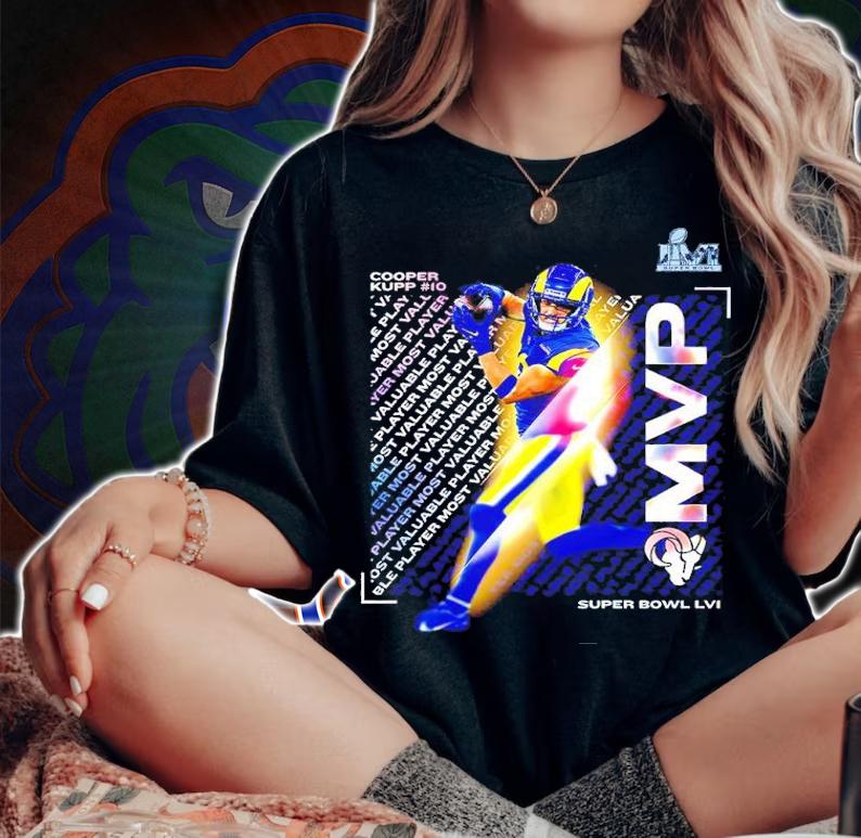 Cooper Kupp MVP Los Angeles Rams Super Bowl LVI Champions Shirt t-shirt woman shirt
