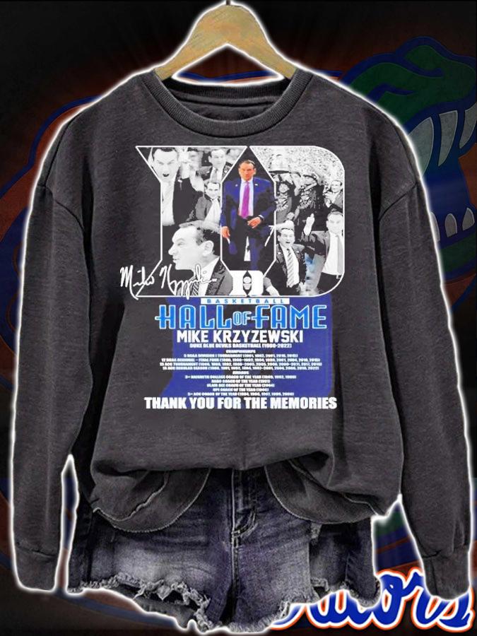 Hall Of Fame Mike Krzyzewski Signatures Thank You For The Memories Shirt t-shirt