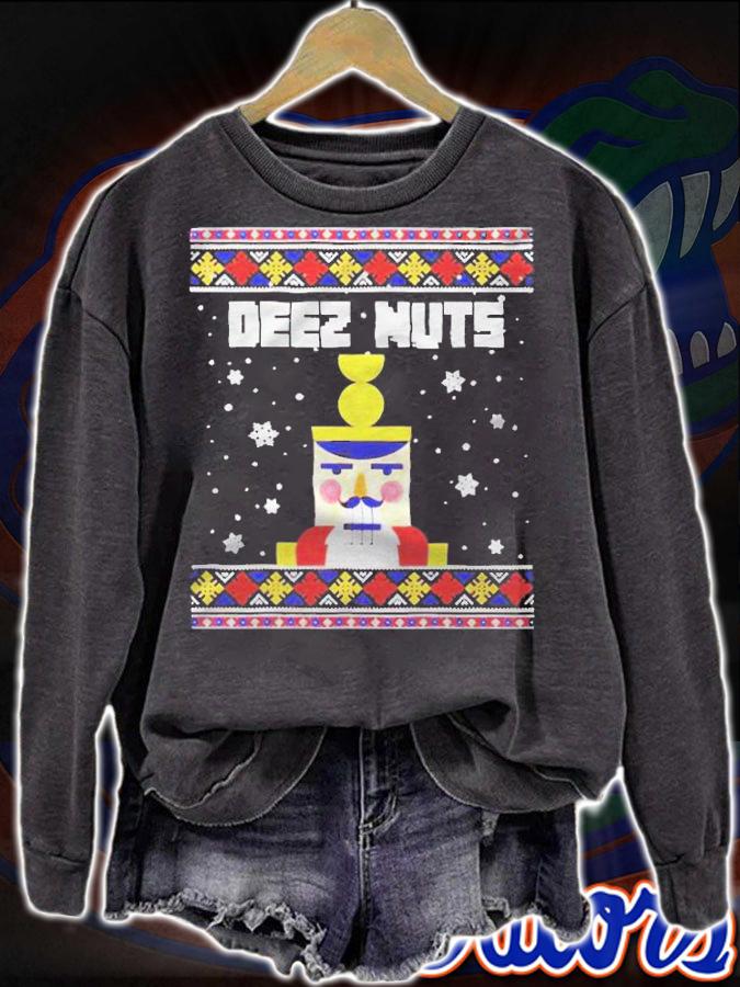 Ugly best deez nuts nutcracker Christmas T-shirt t-shirt sweatshirt