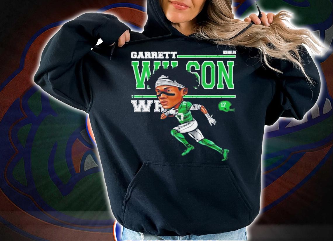 Garrett Wilson New York J Cartoon Football Shirt t-shirt hoodie