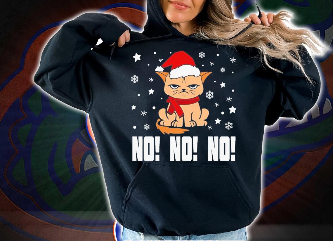 Grumpy Cat No No No Christmas T-Shirt t-shirt hoodie