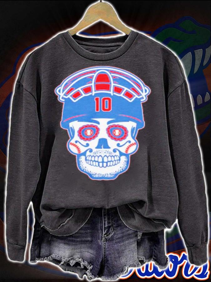 J.T. Realmuto Sugar Skull Baseball Shirt t-shirt sweatshirt