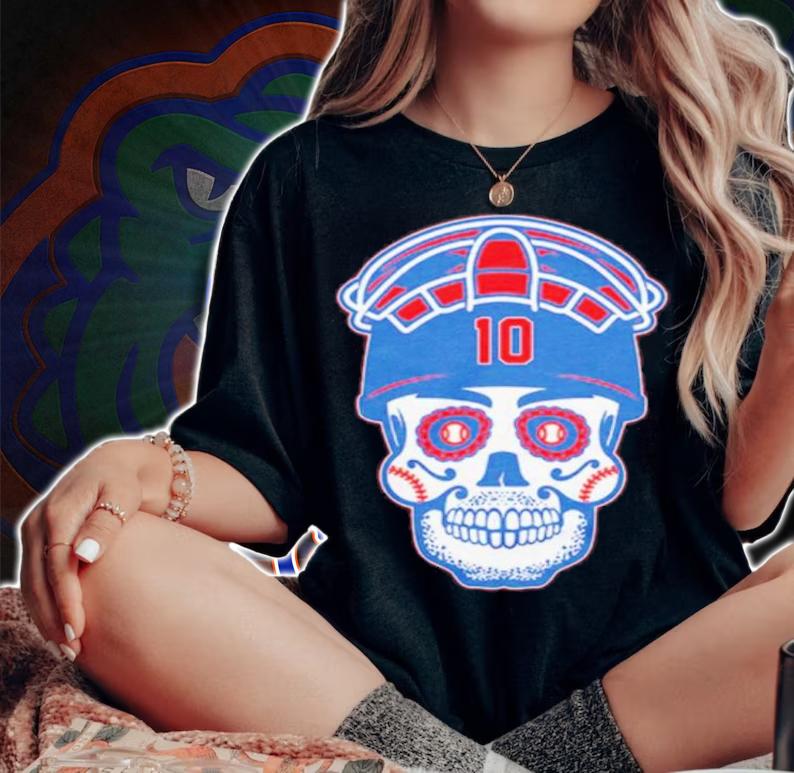 J.T. Realmuto Sugar Skull Baseball Shirt t-shirt woman shirt