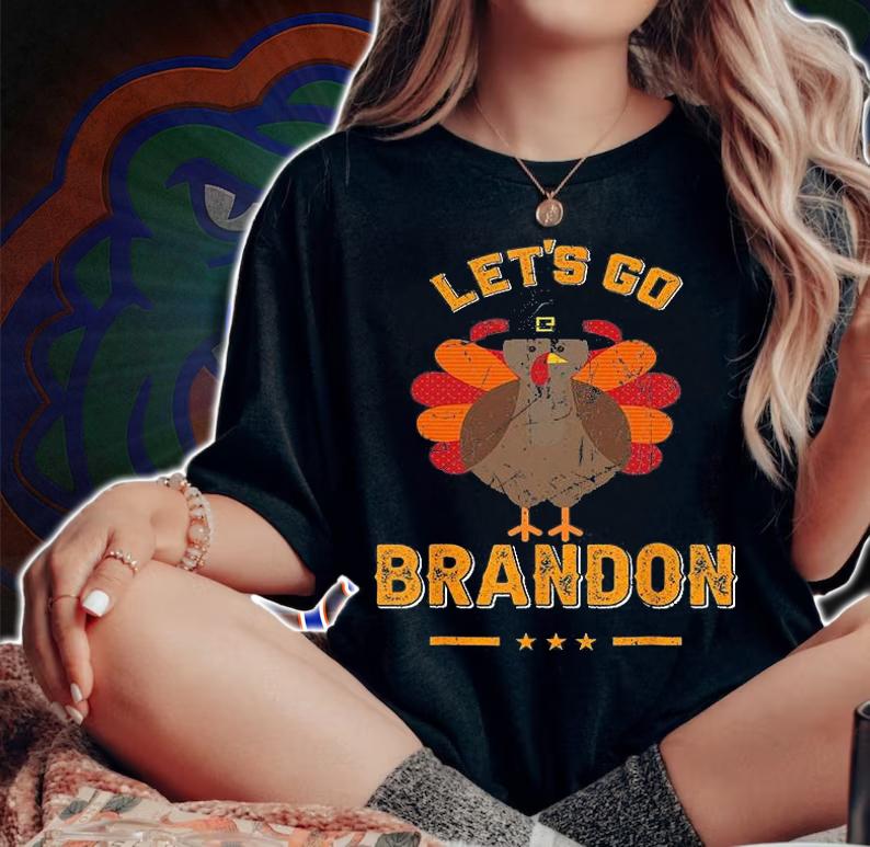 Let's Go Brandon Thanksgiving Vintage T-Shirt t-shirt woman shirt