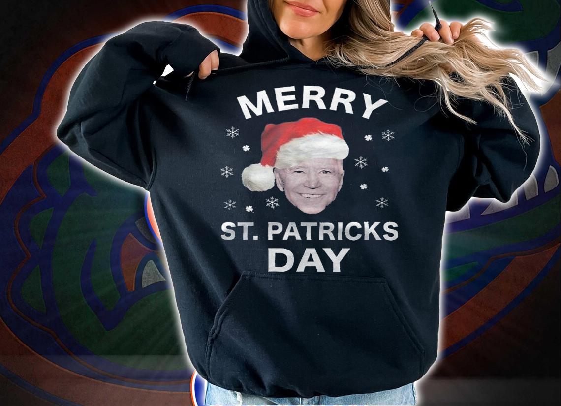 Merry St. Patricks Day Christmas Joe Biden T-Shirt t-shirt