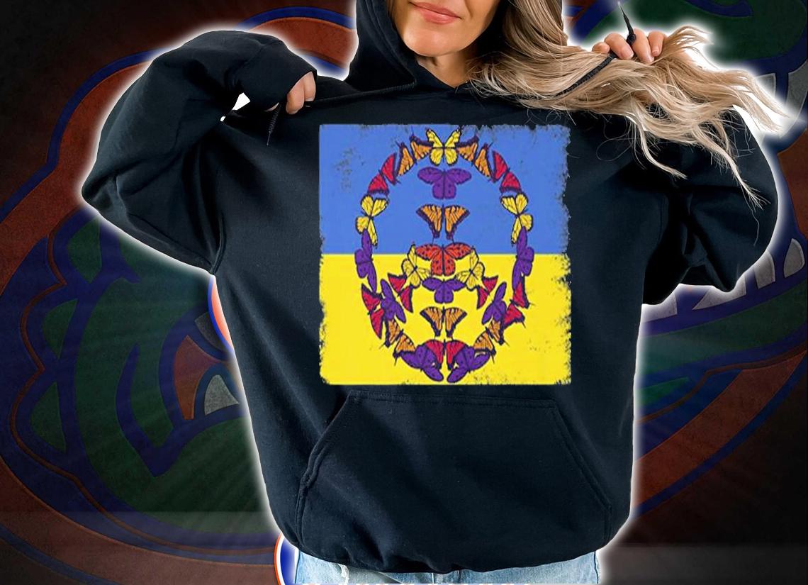 Peace Sign, Ukraine Flag Ukrainian I Stand With Ukraine T-Shirt t-shirt hoodie