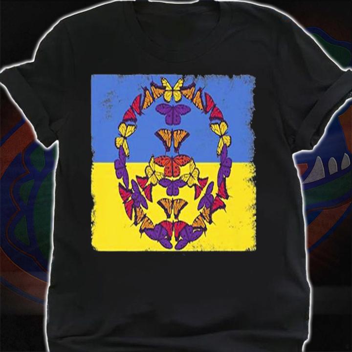 Peace Sign, Ukraine Flag Ukrainian I Stand With Ukraine T-Shirt t-shirt shirt