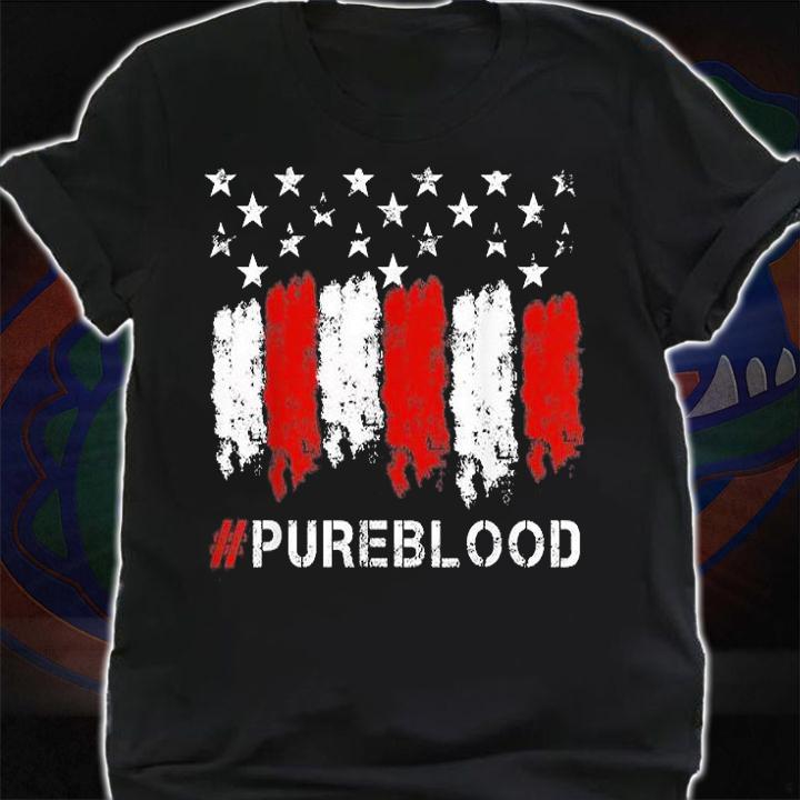 Pure Blood Movement #Pureblood Freedom US Flag Vintage T-Shirt t-shirt
