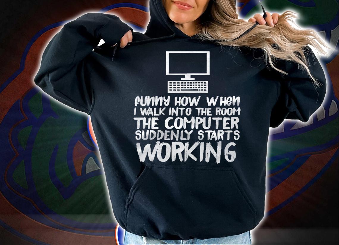 Funny Computer Starts Working Information Technology It Premium Shirt t-shirt