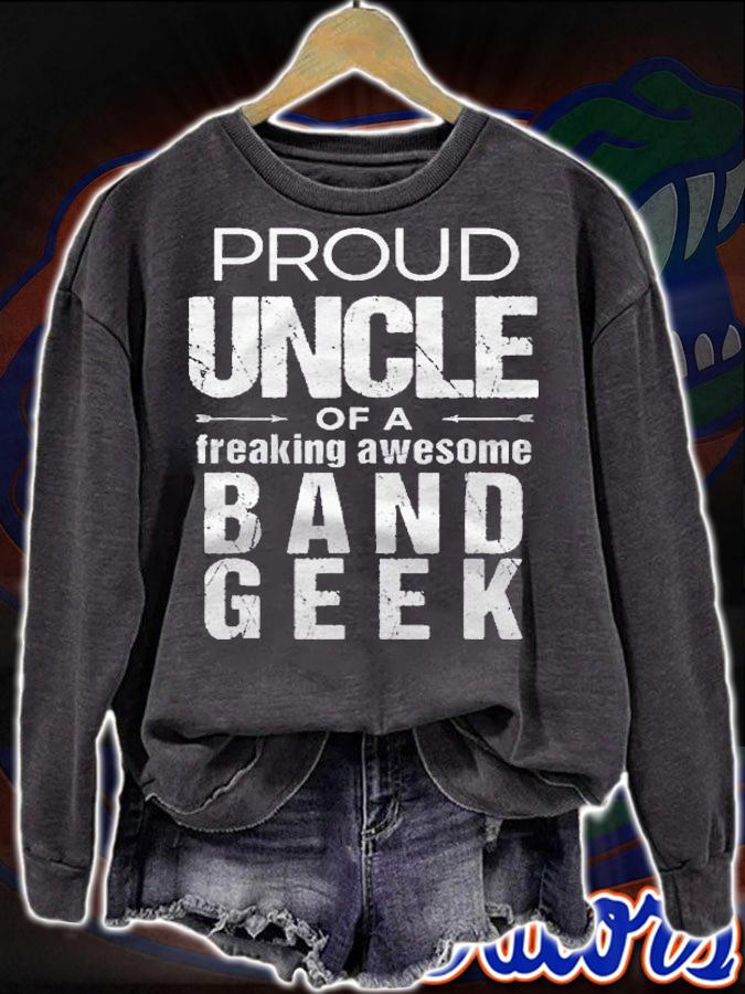 Funny Marching Band Uncle  Shirt For Uncle Of Band Shirt t-shirt sweatshirt