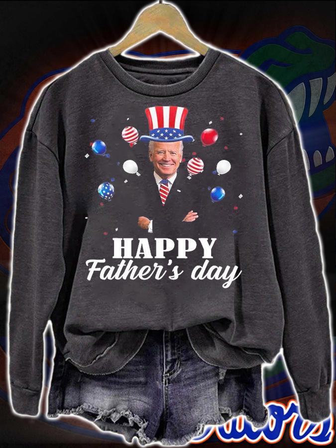 Happy Father's Day 4th Of July Anti Joe Biden Support Trump T-Shirt t-shirt