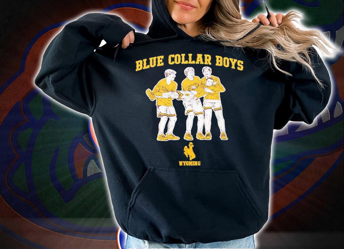 Wyoming Basketball Blue Collar Boys Shirt t-shirt