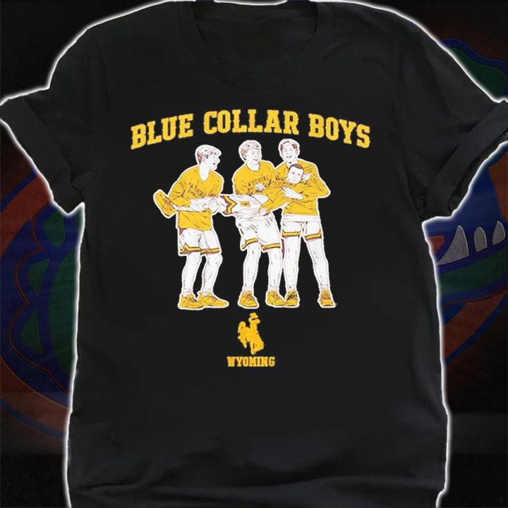 Wyoming Basketball Blue Collar Boys Shirt t-shirt