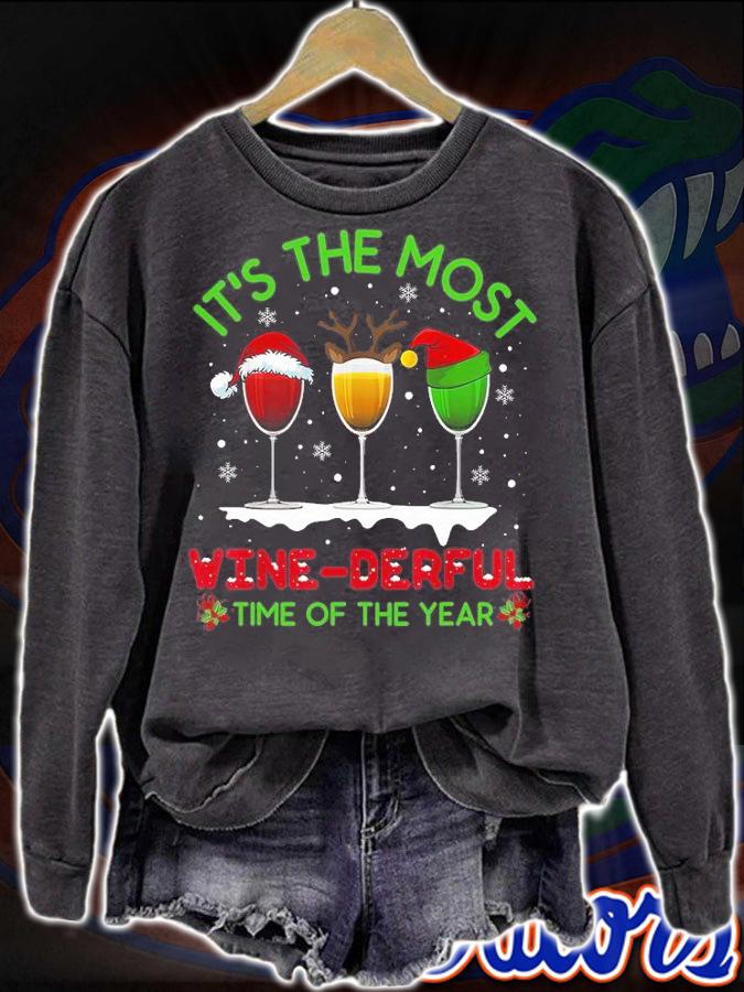 Christmas Wine Xmas Alcohol Pajama Tops For Women T-Shirt t-shirt sweatshirt