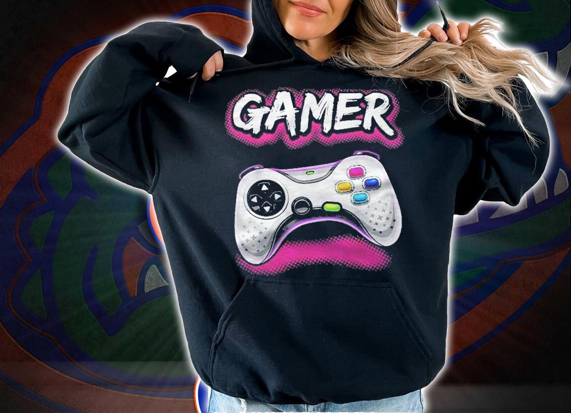 Gamer Girl Video Game Controller Shirt t-shirt hoodie