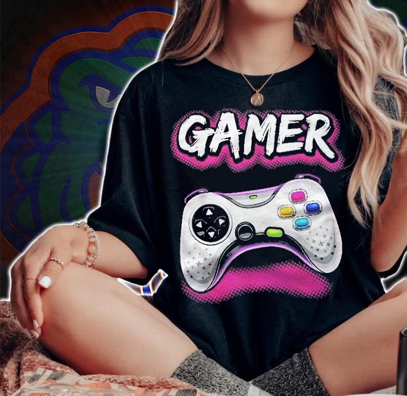 Gamer Girl Video Game Controller Shirt t-shirt woman shirt
