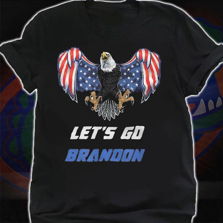 Let's Go Brandon Flag Eagle Funny Anti Bien T-Shirt t-shirt