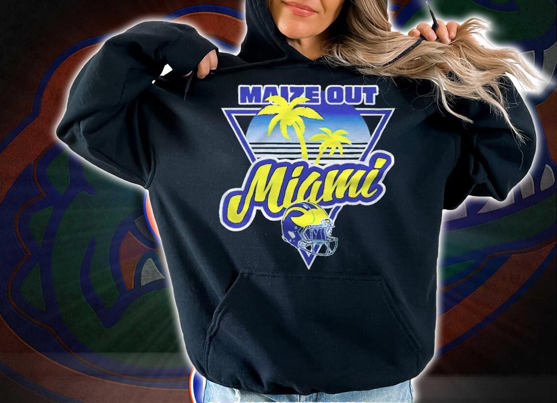 Maize Out Miami football T-shirt t-shirt hoodie