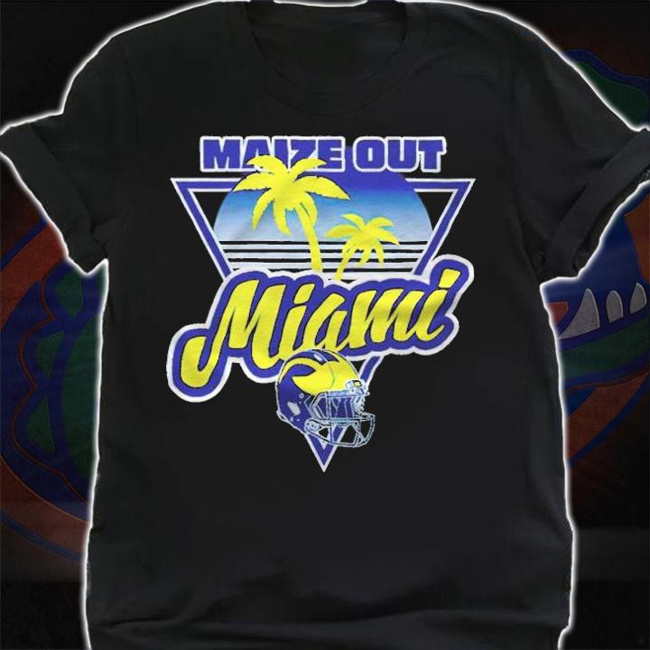 Maize Out Miami football T-shirt t-shirt shirt