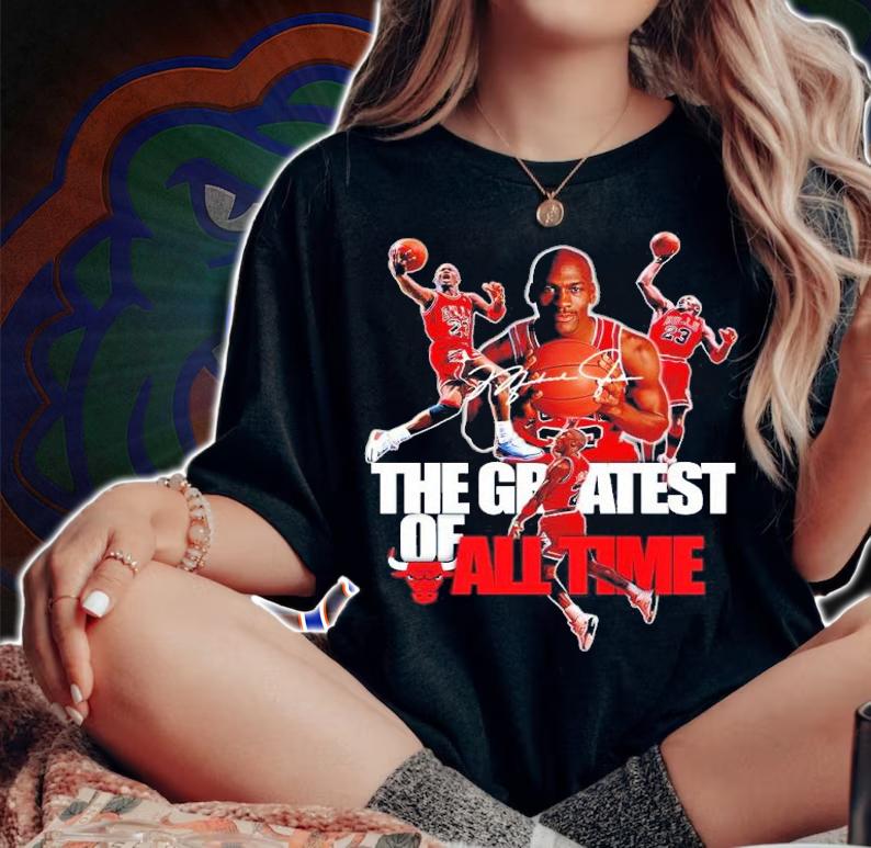 Michael Jordan 23 The Greatest Of All Time Signatures Shirt t-shirt woman shirt
