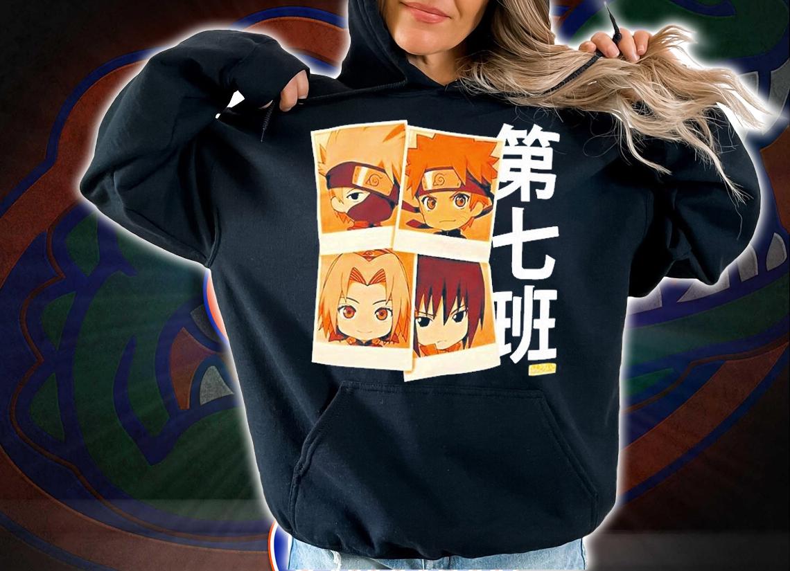 Naruto Shippuden Nendoroid Team 7 Photos T-Shirt t-shirt