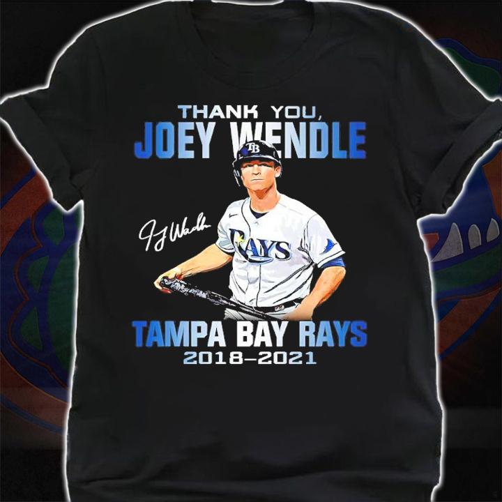 Thank You Joey Wendle Tampa Bay Rays Signatures 2018-2021 Shirt t-shirt