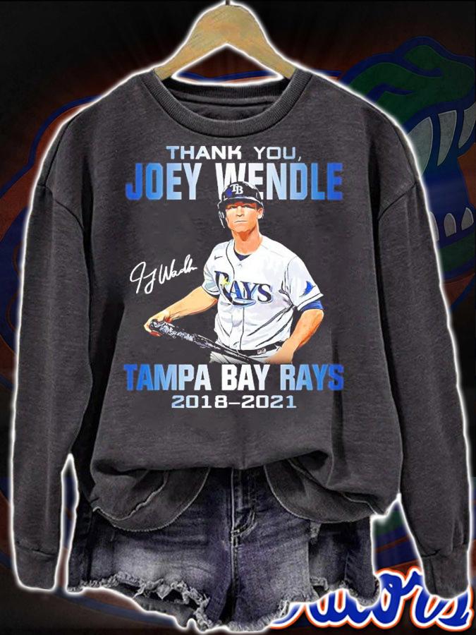 Thank You Joey Wendle Tampa Bay Rays Signatures 2018-2021 Shirt t-shirt