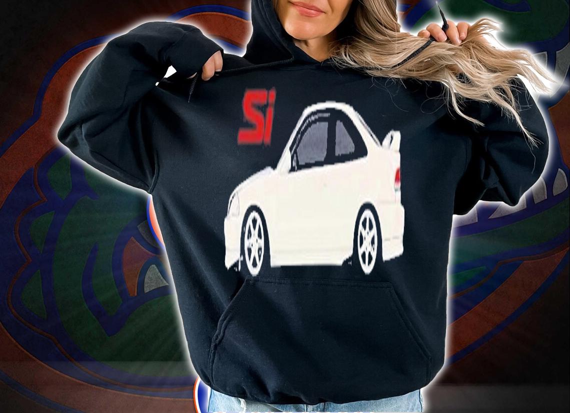 Jdm Car Ek Si Coupe B16 On Volks Racing T-Shirt t-shirt hoodie