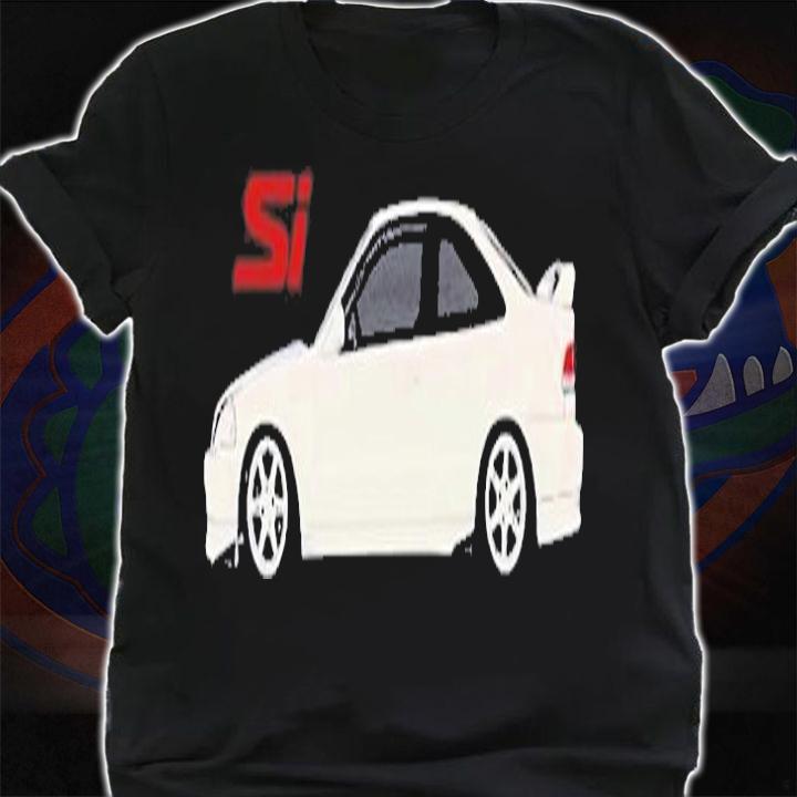 Jdm Car Ek Si Coupe B16 On Volks Racing T-Shirt t-shirt shirt