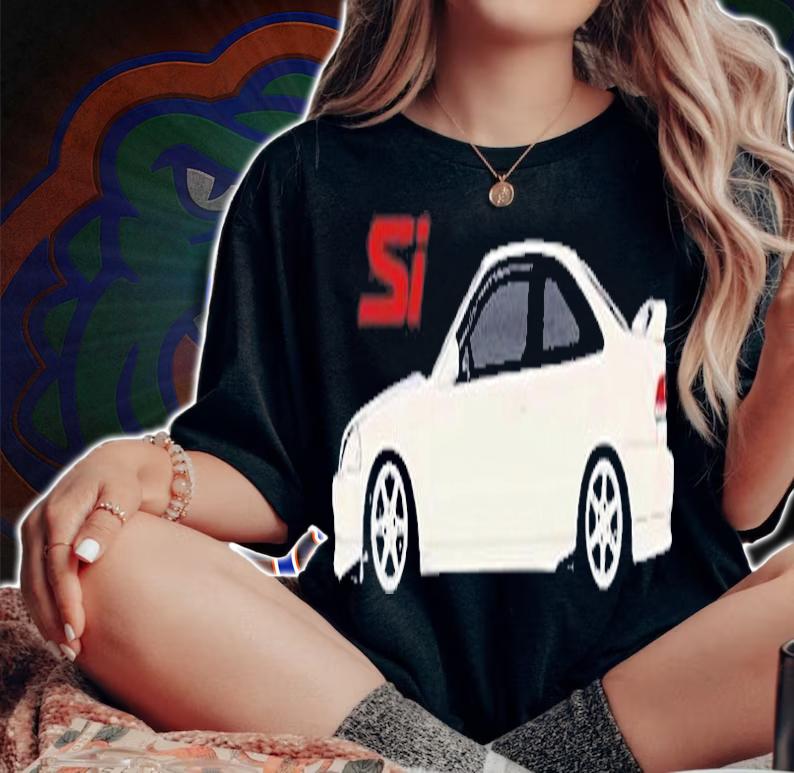 Jdm Car Ek Si Coupe B16 On Volks Racing T-Shirt t-shirt woman shirt