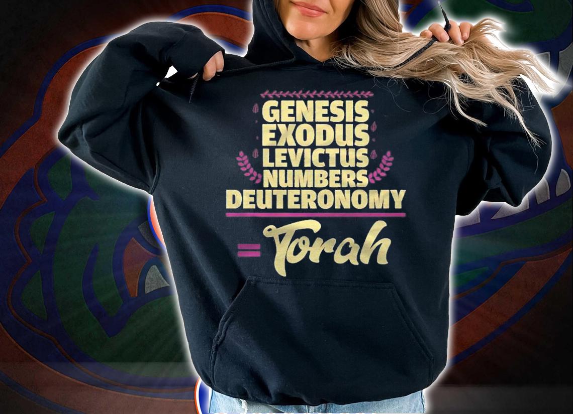 Hebrew Israelite Clothing Genesis Exodus 5 Books Torah Gift Pullover Shirt t-shirt