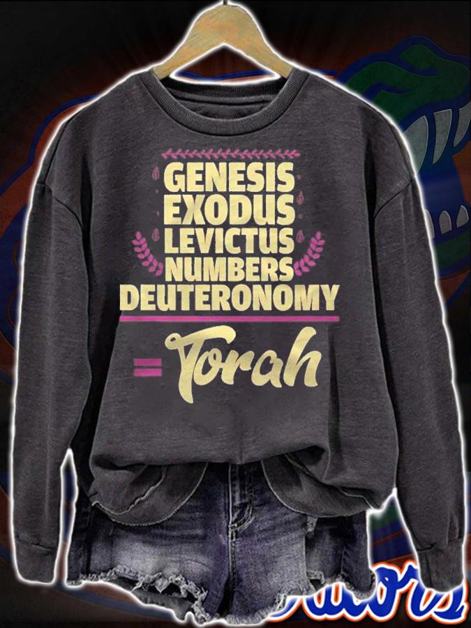 Hebrew Israelite Clothing Genesis Exodus 5 Books Torah Gift Pullover Shirt t-shirt