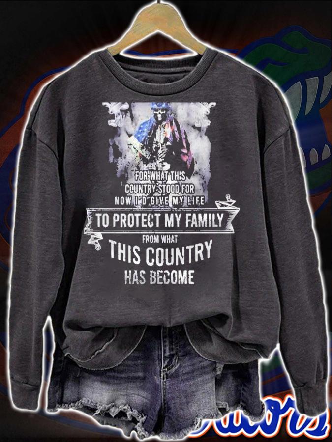 I Was Once Willing To Give My Life For What This Country Stood Skeleton With American Flag Veteran Shirt t-shirt