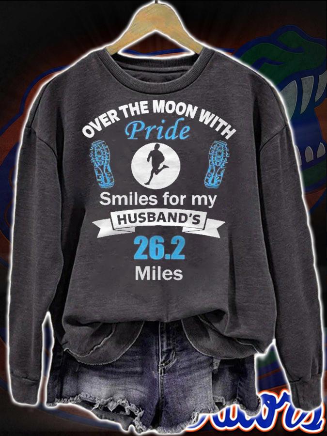 Marathon Suppor Husband 26.2 Miles Race Runner Shirt t-shirt sweatshirt