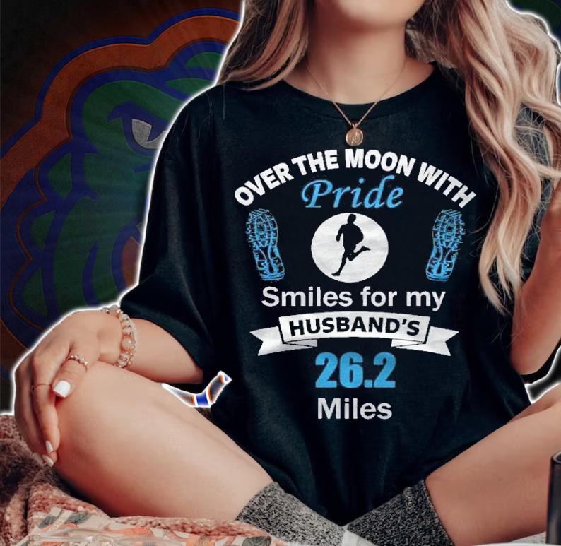 Marathon Suppor Husband 26.2 Miles Race Runner Shirt t-shirt woman shirt