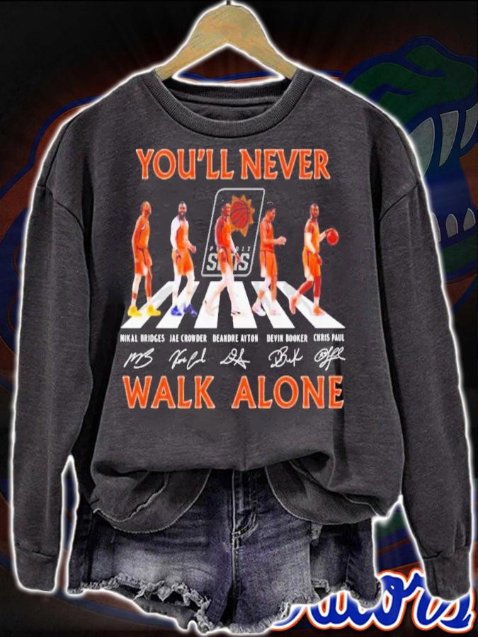 Phoenix Suns Basketball You'll Never Walk Alone Abbey Road Signatures Shirt t-shirt