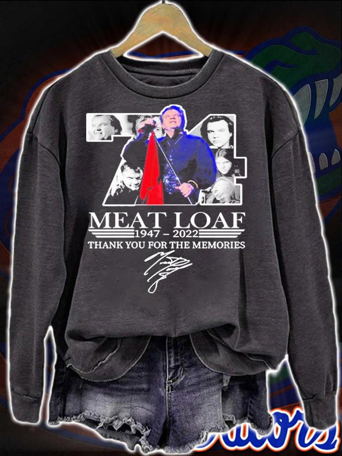 Rip Meat Loaf 1947 2022 Thank You For The Memories Signature T-Shirt t-shirt