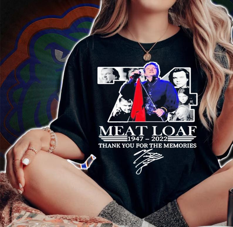 Rip Meat Loaf 1947 2022 Thank You For The Memories Signature T-Shirt t-shirt