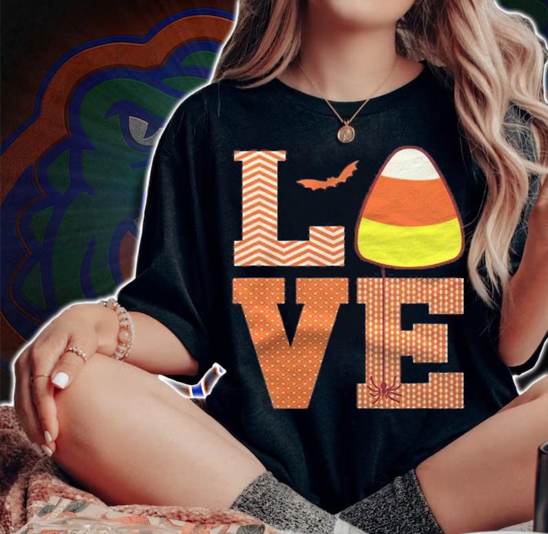 Cute Love Halloween Candy Corn Shirt t-shirt