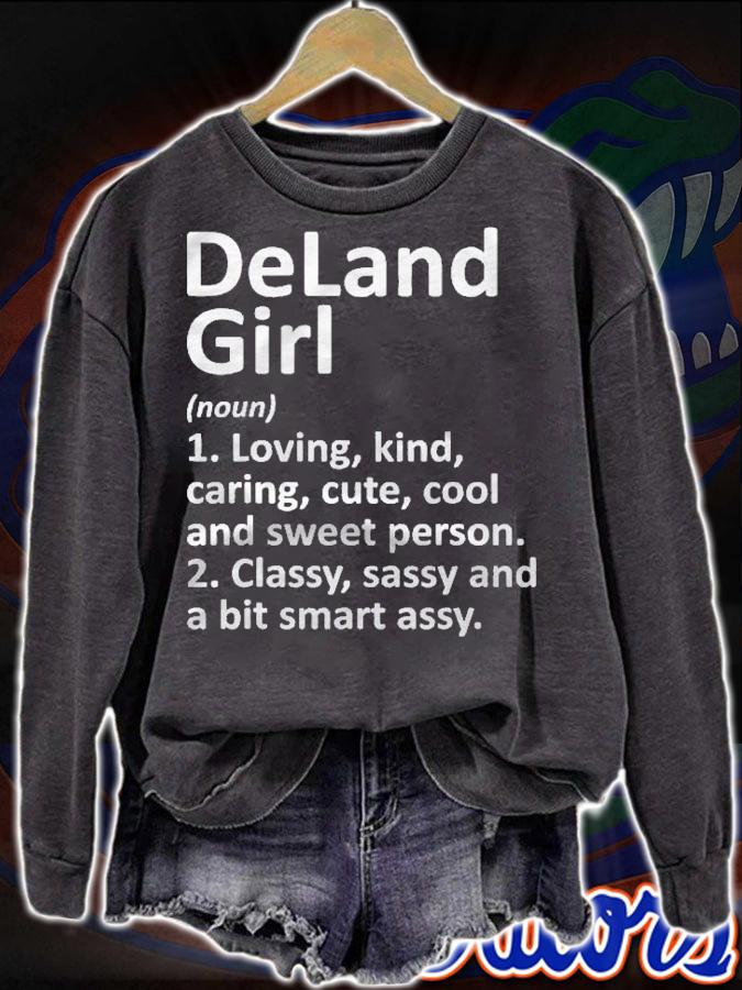Deland Girl Fl Florida Funny City Home Roots Gift Shirt t-shirt