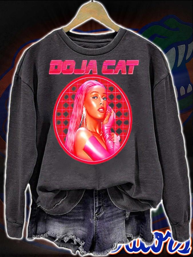 Doja Cat Hot Pink Laser Grid Portrait Shirt t-shirt sweatshirt