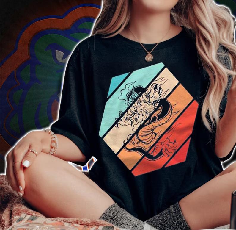 Dragon Lover Vintage Retro Style Shirt t-shirt