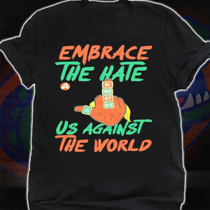 Embrace The Hate Us Against The World Shirt t-shirt