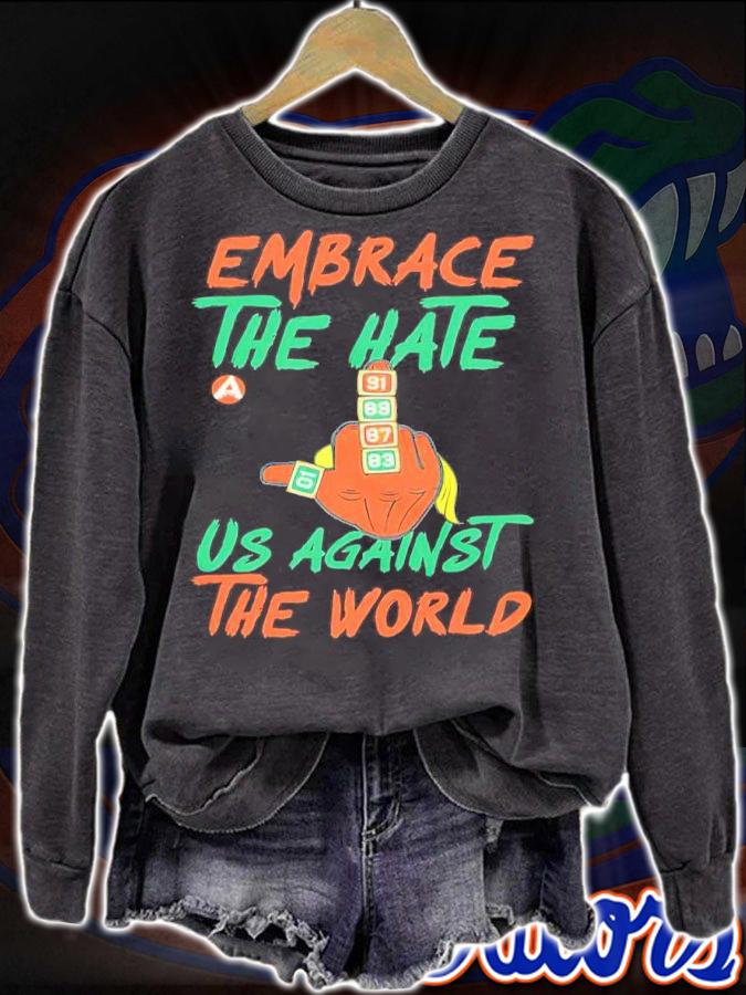 Embrace The Hate Us Against The World Shirt t-shirt