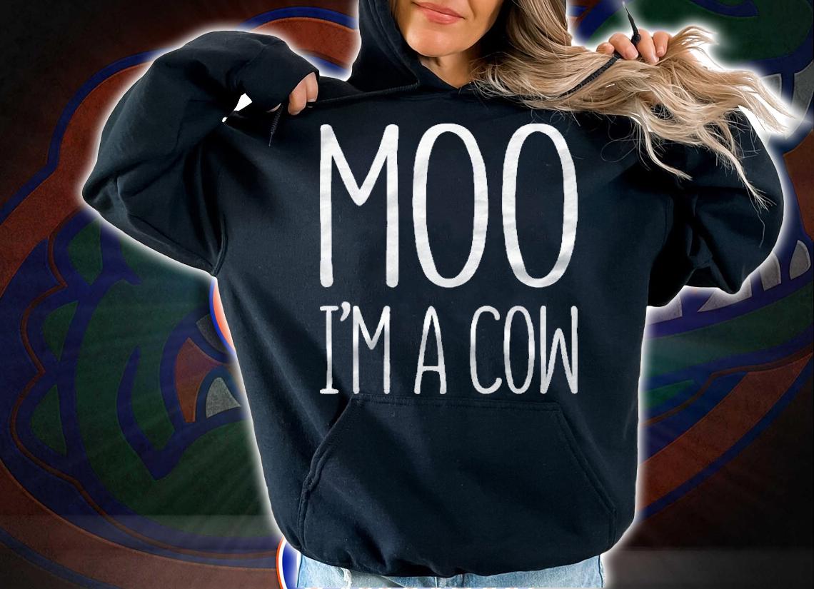 Moo Im A Cow Costume Halloween Gift Premium Shirt t-shirt hoodie
